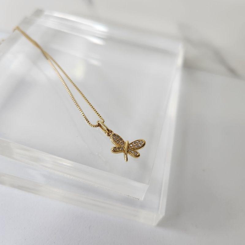 COLAR OURO LIBÉLULA