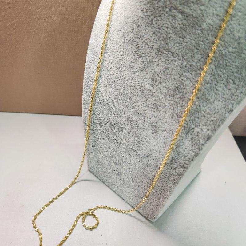 COLAR OURO LONGO ASPIRAL