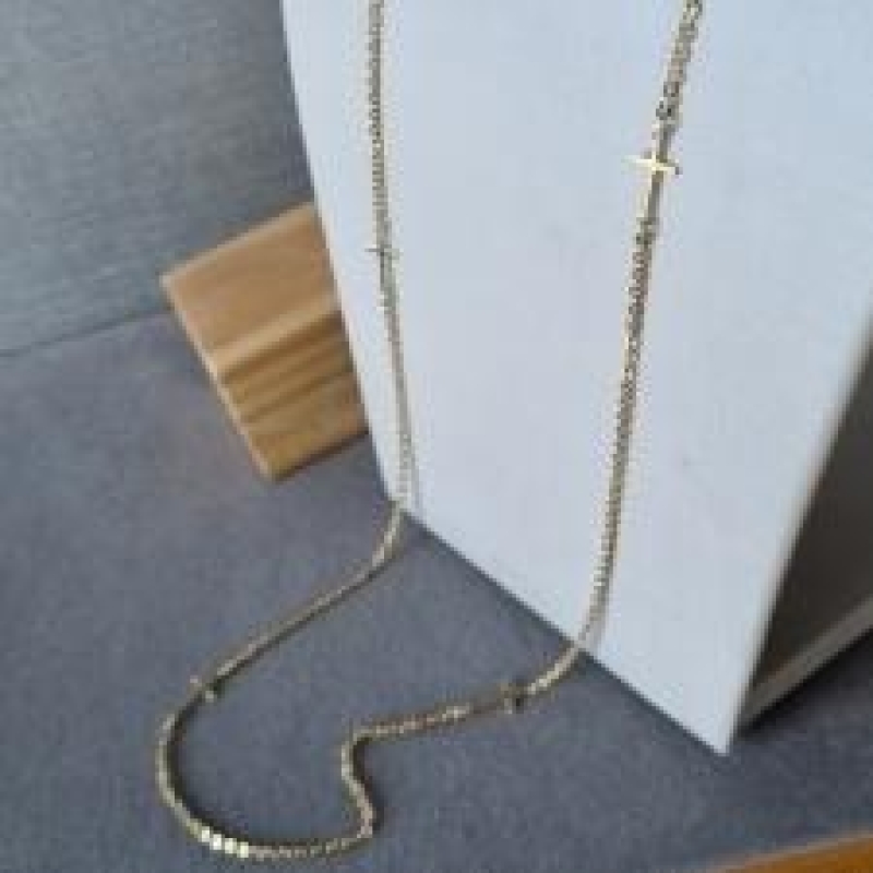 COLAR OURO LONGO CRUZ	