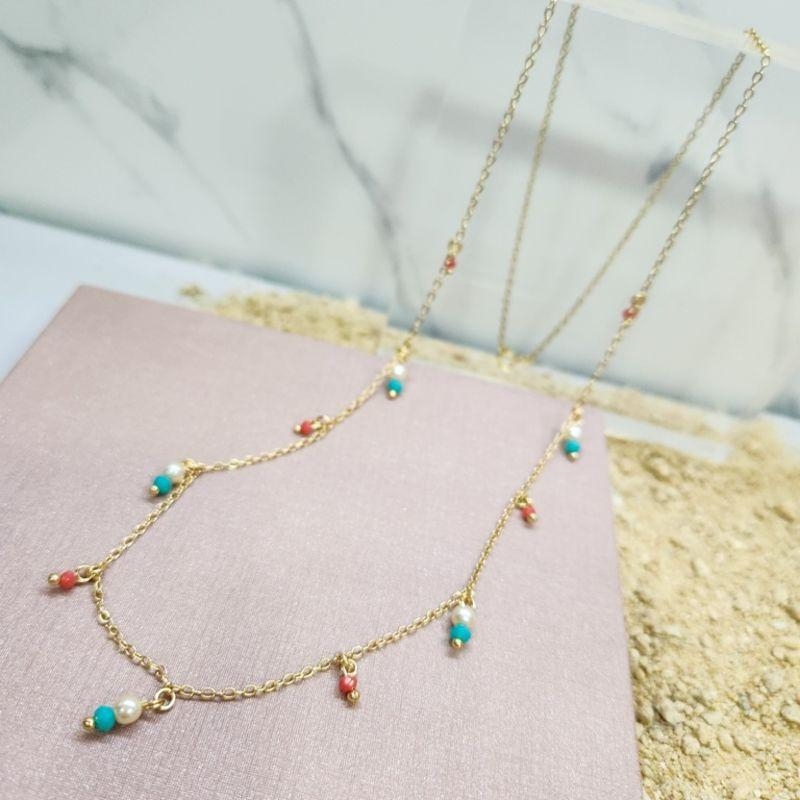 COLAR OURO LONGO MISSANGAS