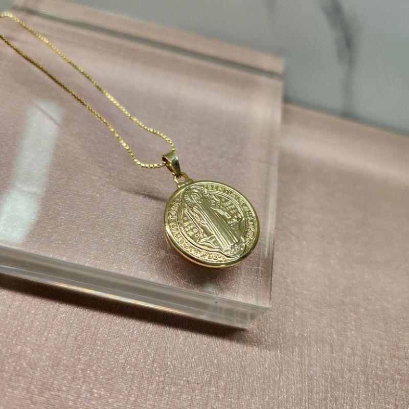 COLAR OURO MEDALHA SB