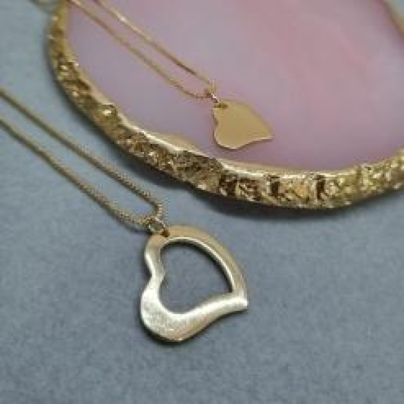 COLAR OURO PAR CORAÇÃO