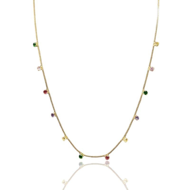 COLAR OURO PONTINHOS DE LUZ C