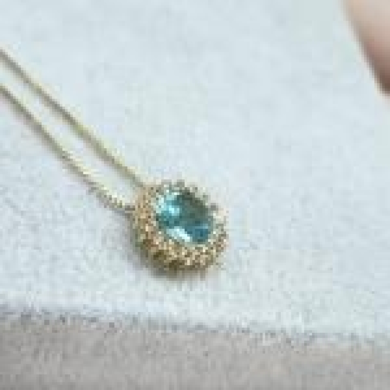 COLAR OURO Z CIRC ACQUA	