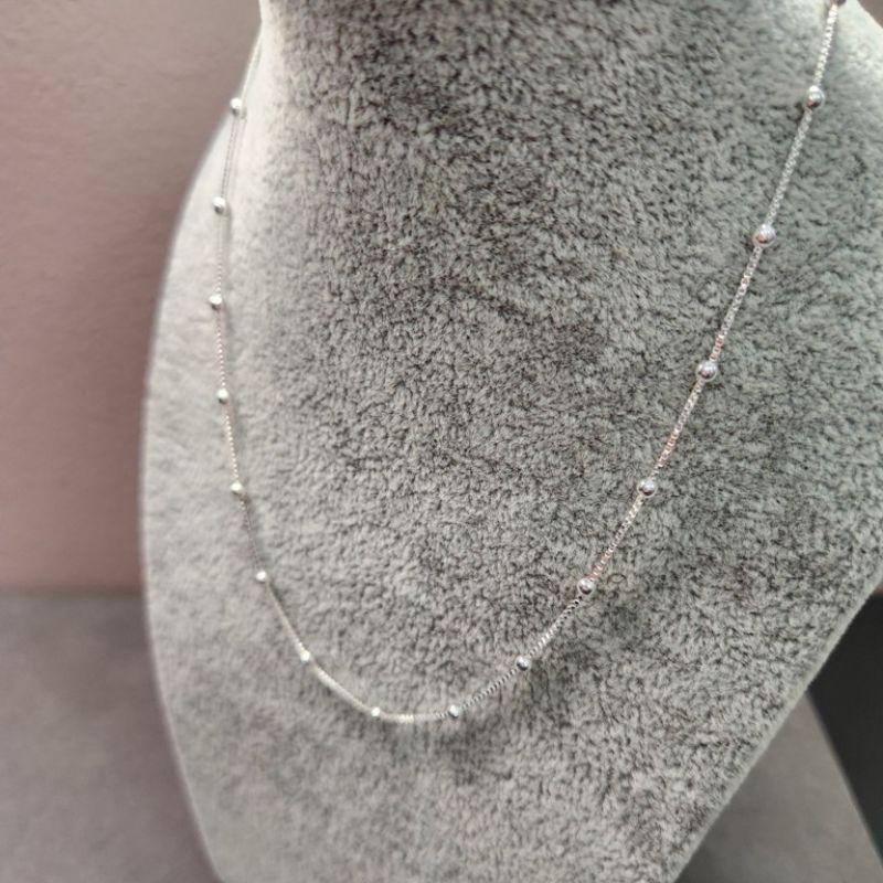 COLAR  PRATA BOLINHAS