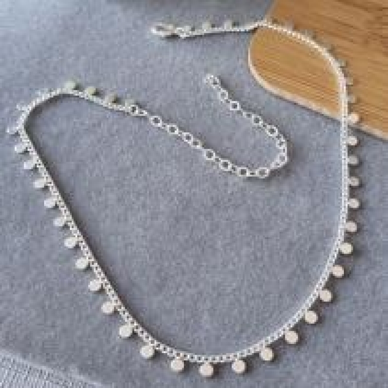COLAR PRATA CHOKER BOLINHA CHAPADA