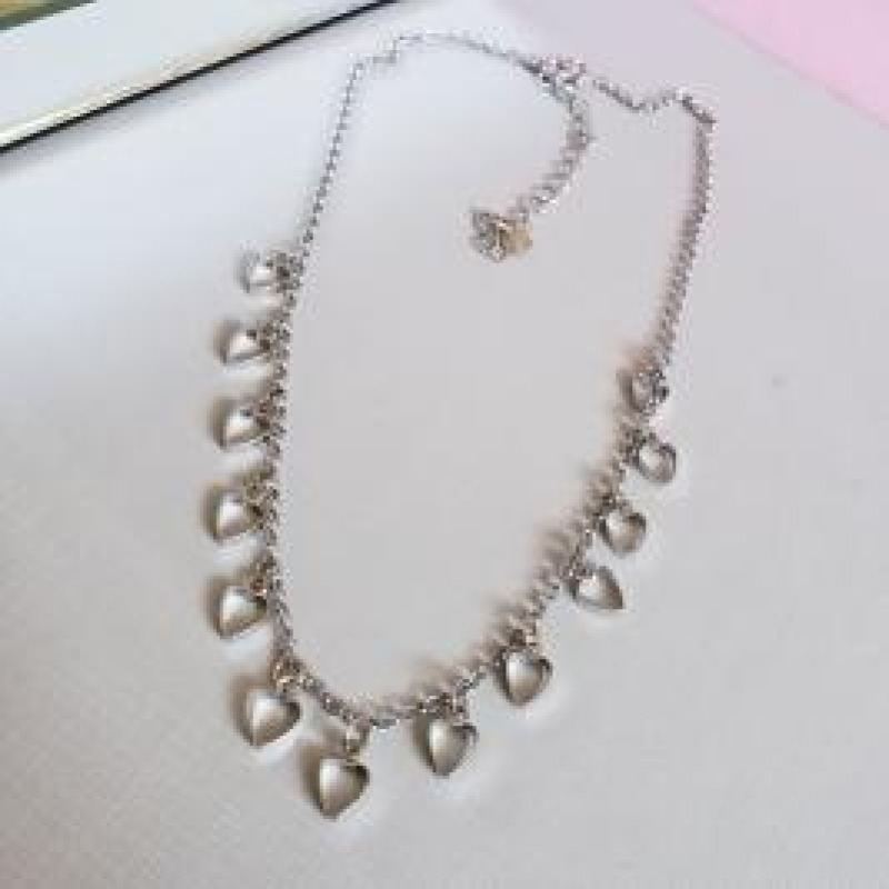 COLAR PRATA CHOKER CORAÇÃO VAZADO
