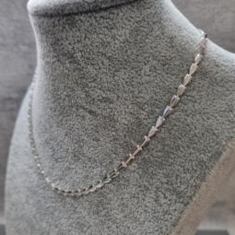COLAR PRATA CHOKER SETAS	