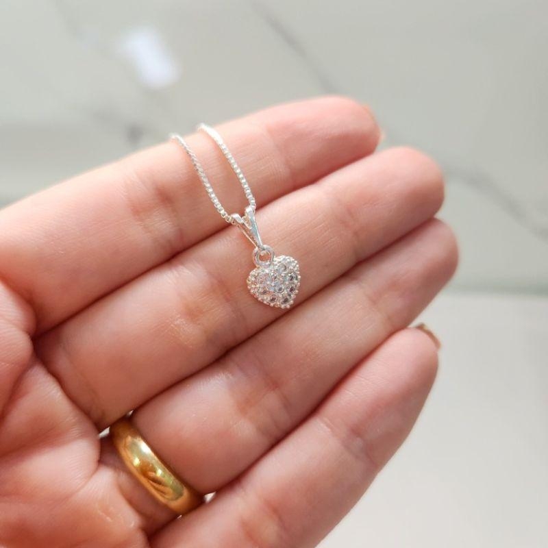 COLAR PRATA CORAÇÃO CRAV