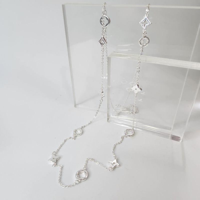 COLAR PRATA LONGO LOUIS DUAS VOLTAS