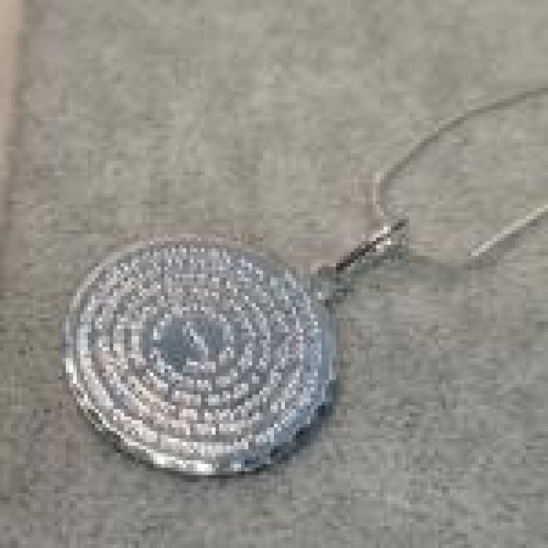 COLAR PRATA MANDALA PAI NOSSO	