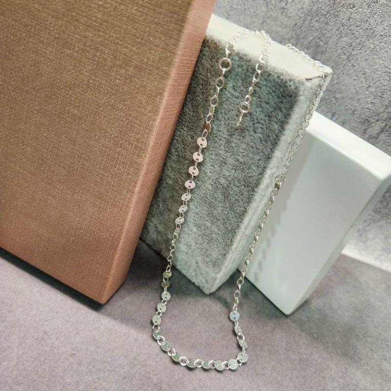 COLAR PRATA MINI DISCOS