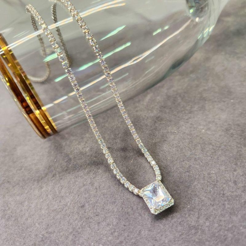 COLAR PRATA RIVIERA RETANGULO