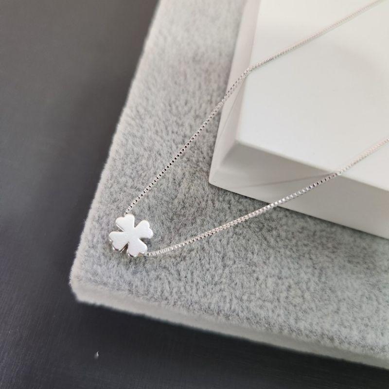 COLAR PRATA TREVO LISO