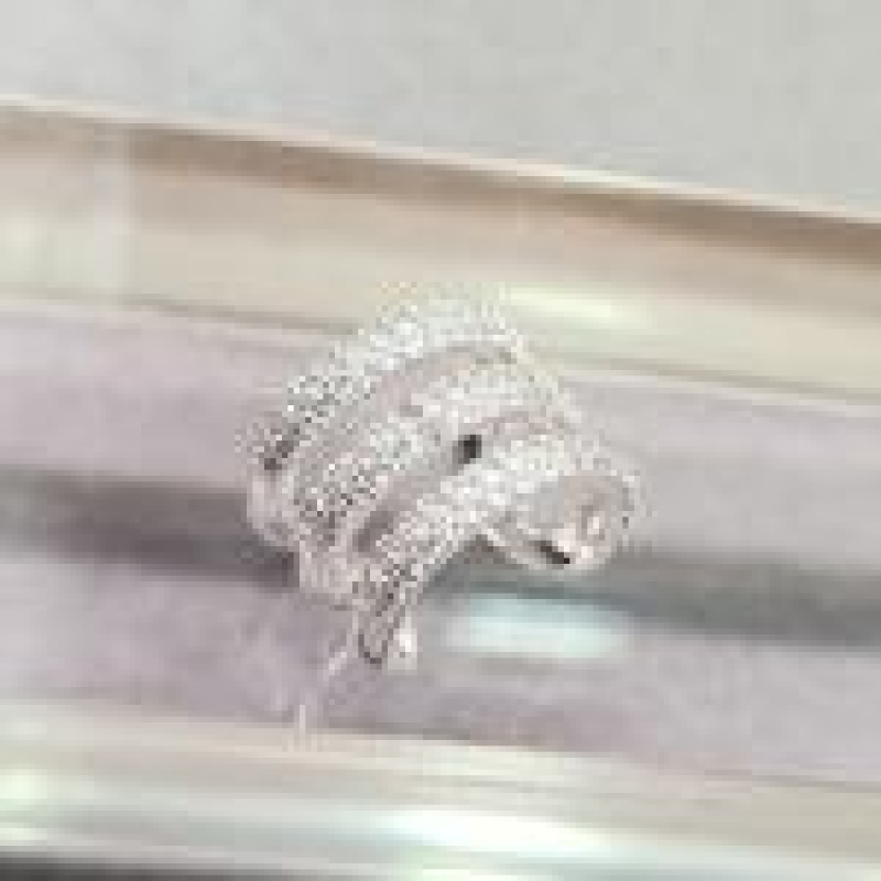 PIERCING FAKE PRATA 3 FILEIRAS ZIRC