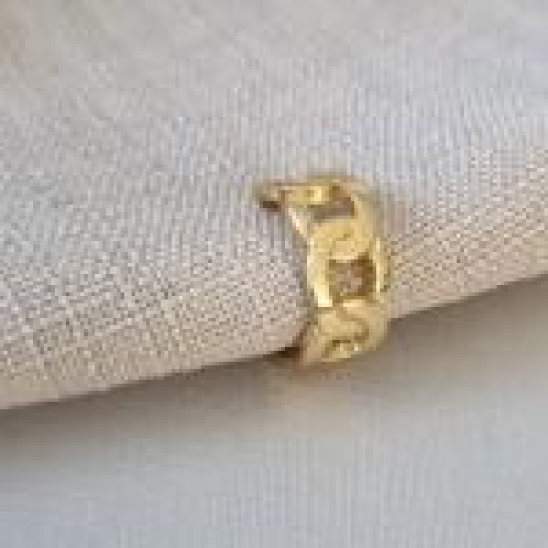 PIERCING FAKE OURO CORRENTE CHAPADA