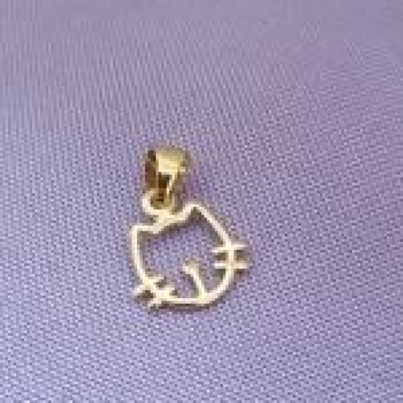 PINGENTE OURO PETIT CAT