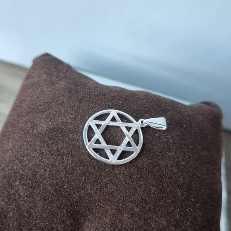 PINGENTE PRATA ESTRELA DE DAVI