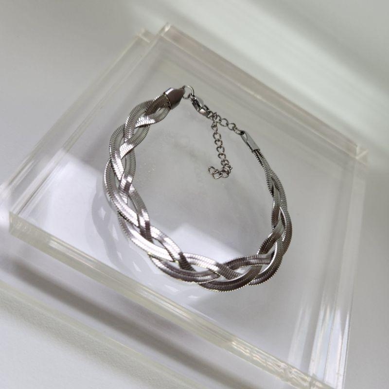 PULSEIRA AÇO TRANÇA