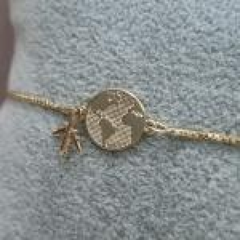 PULSEIRA OURO AMO VIAJAR