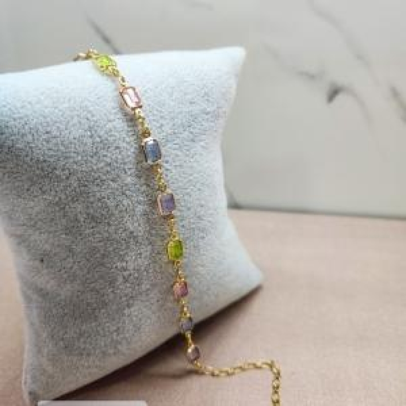 PULSEIRA OURO COLORIDA QUAD