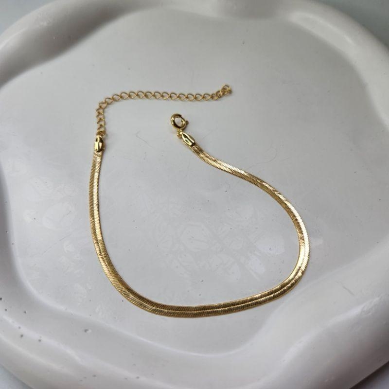 PULSEIRA OURO FITA CHAPADA