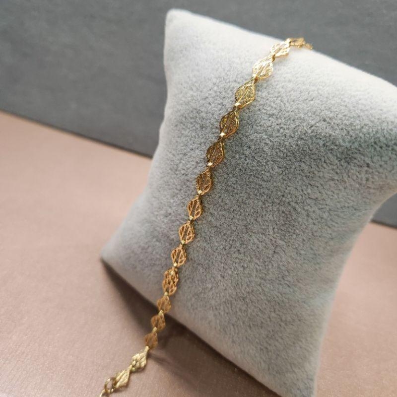 PULSEIRA OURO FOLHA ARABESCO