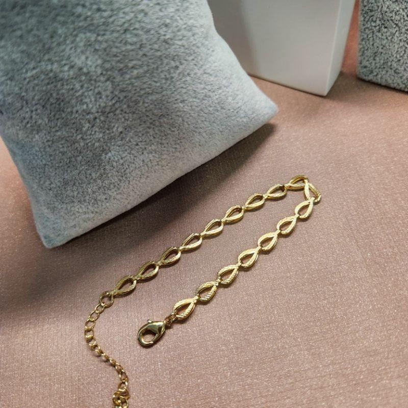 PULSEIRA OURO GOTAS VAZADAS