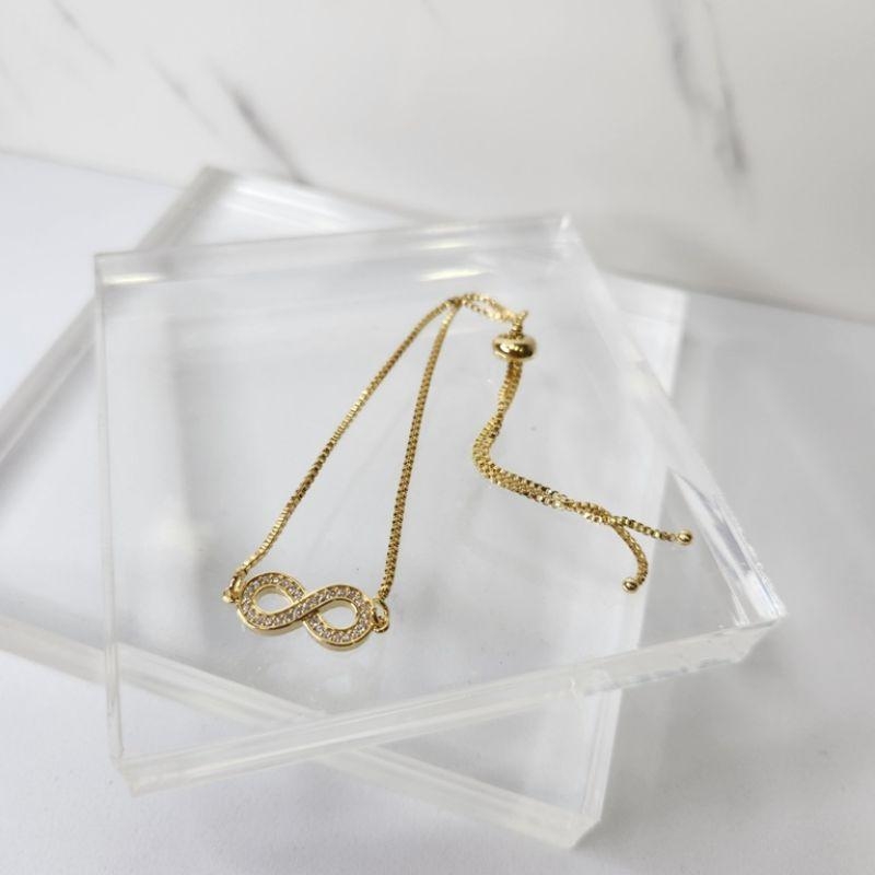 PULSEIRA OURO INFINITO ZIRC