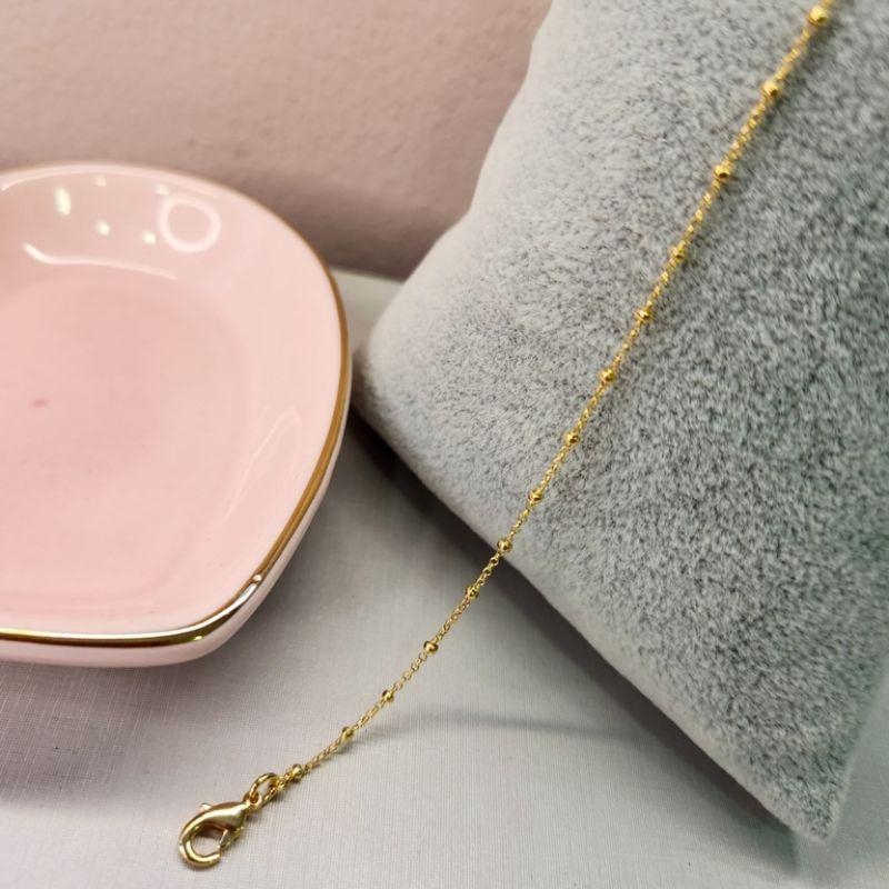 PULSEIRA OURO MINI BOLINHA