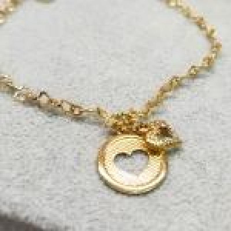 PULSEIRA OURO PING CORAÇÃO CIRC VAZ