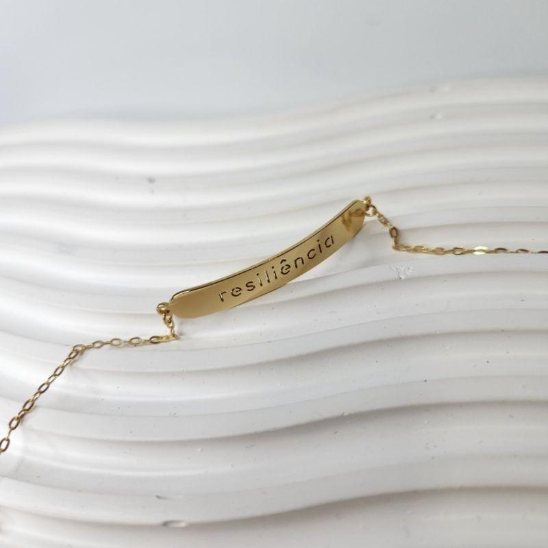 PULSEIRA OURO PLACA RESILIÊNCIA