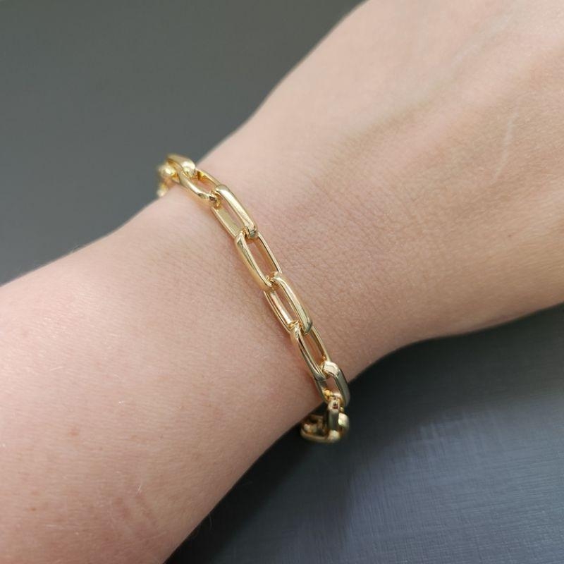 PULSEIRA OURO RETANGULO