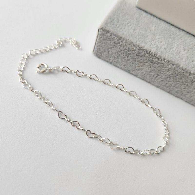 PULSEIRA PRATA CORAÇÕES
