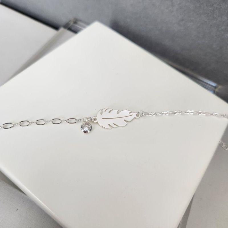 PULSEIRA PRATA FOLHA