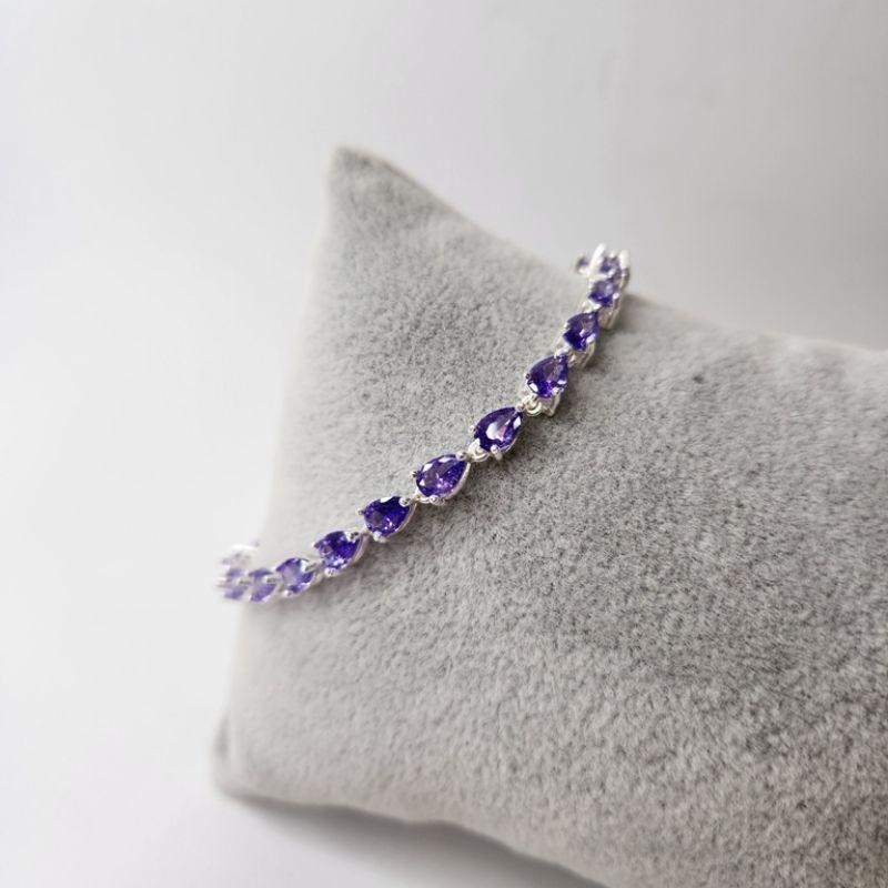 PULSEIRA PRATA GOTA TANZANITA