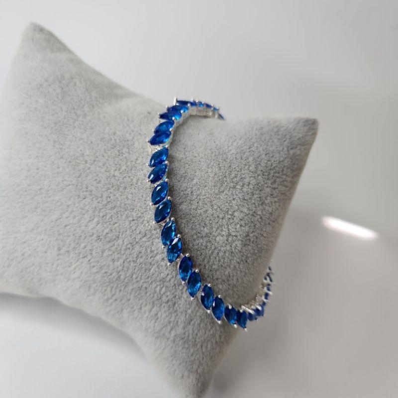 PULSEIRA PRATA LOS SAFIRA