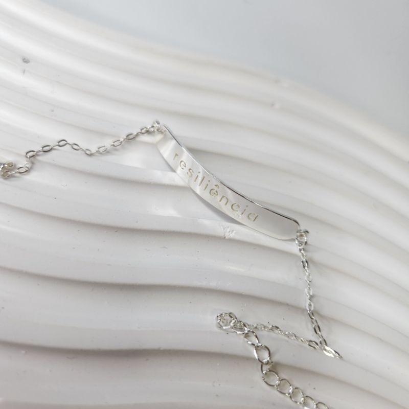 PULSEIRA PRATA PLACA RESILIÊNCIA