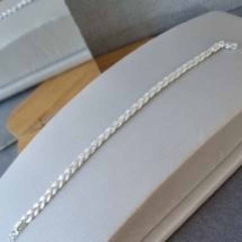 PULSEIRA PRATA TRANÇADA