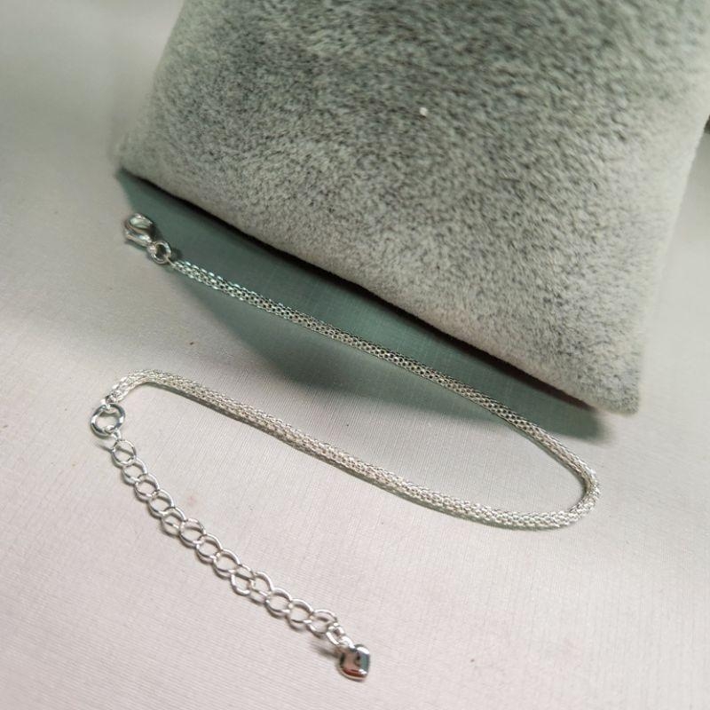 PULSEIRA PRATA TUBINHO DESENHADO