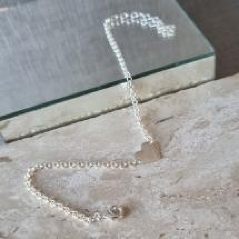 TORNOZELEIRA PRATA CORAÇÃO