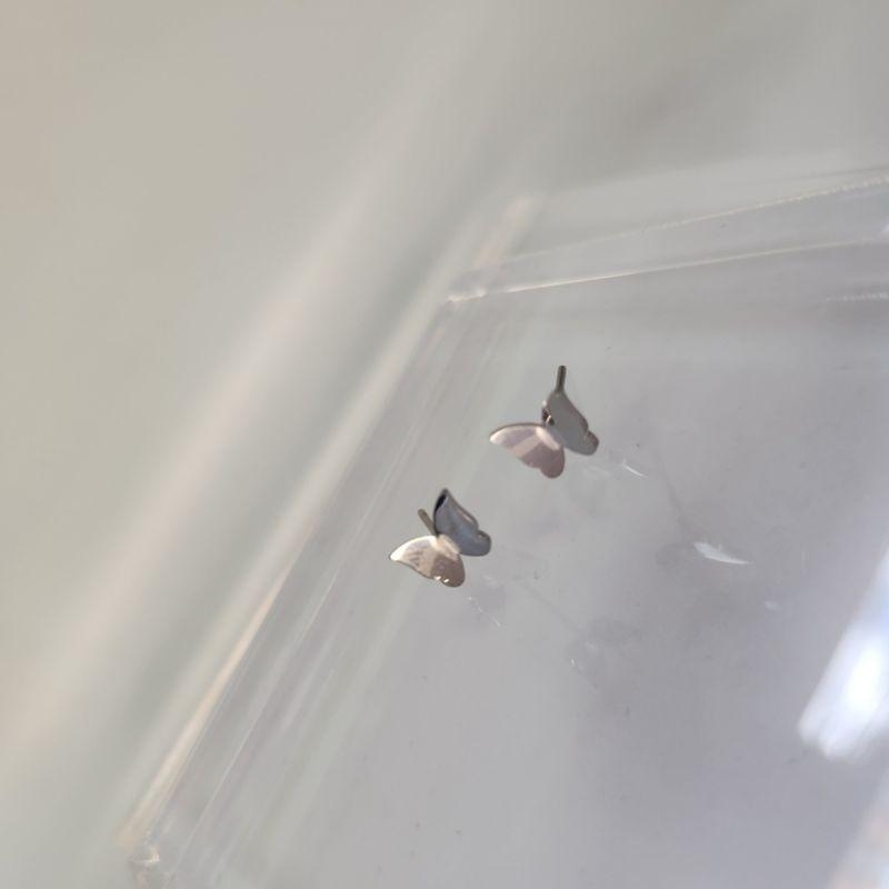 BRINCO AÇO BORBOLETA