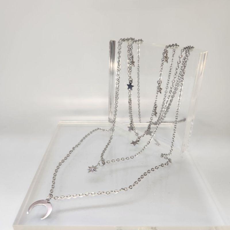 COLAR AÇO TRIPLO UNIVERSO