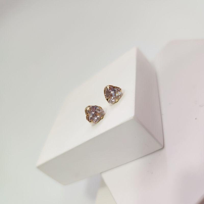 BRINCO OURO CORAÇÃO ZIRC G