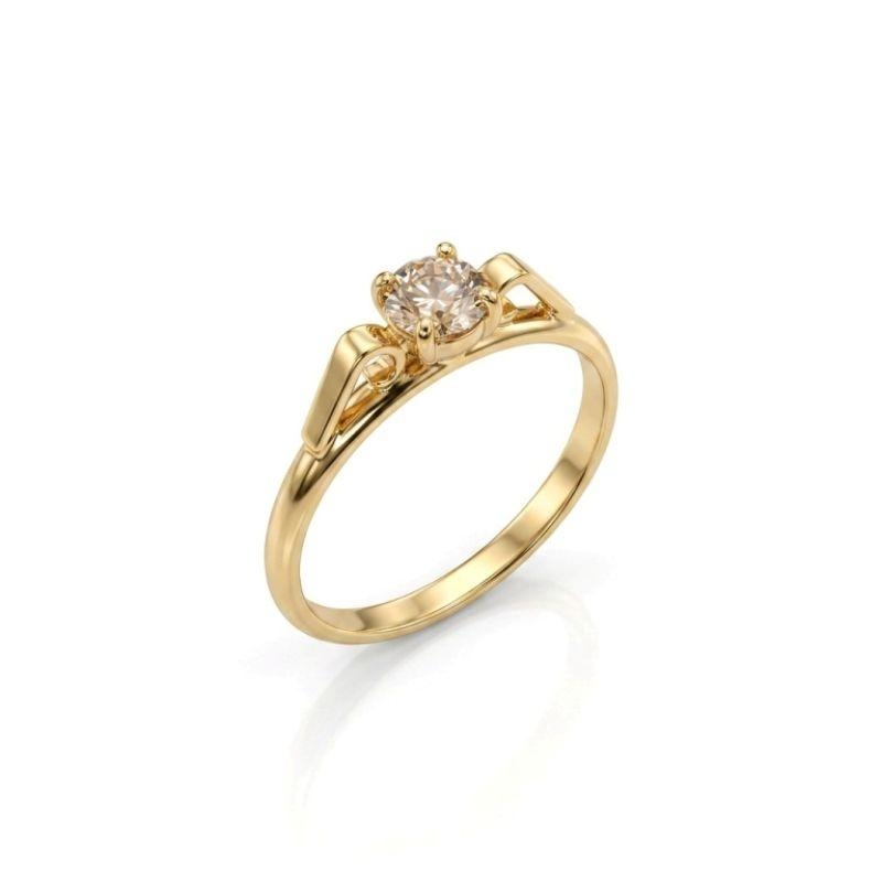 ANEL INFANTIL PONTO DE LUZ BANHADO A OURO 18K