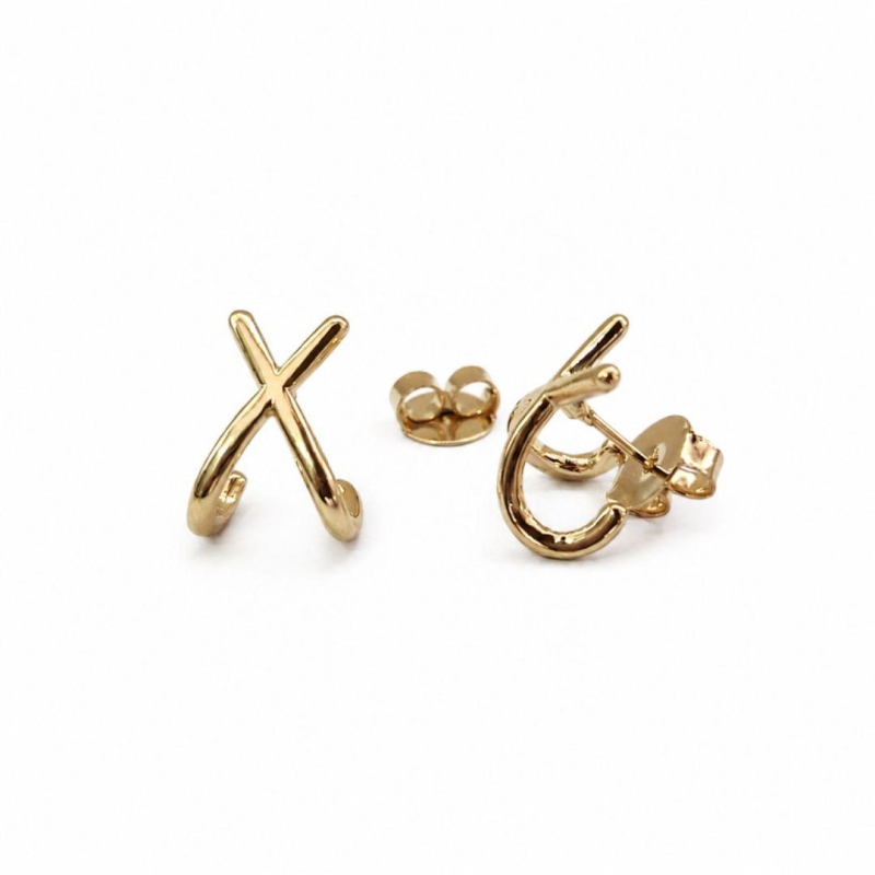 BRINCO OURO EAR HOOK X