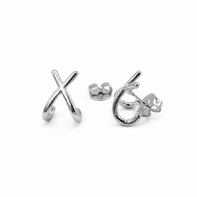 BRINCO PRATA EAR HOOK X