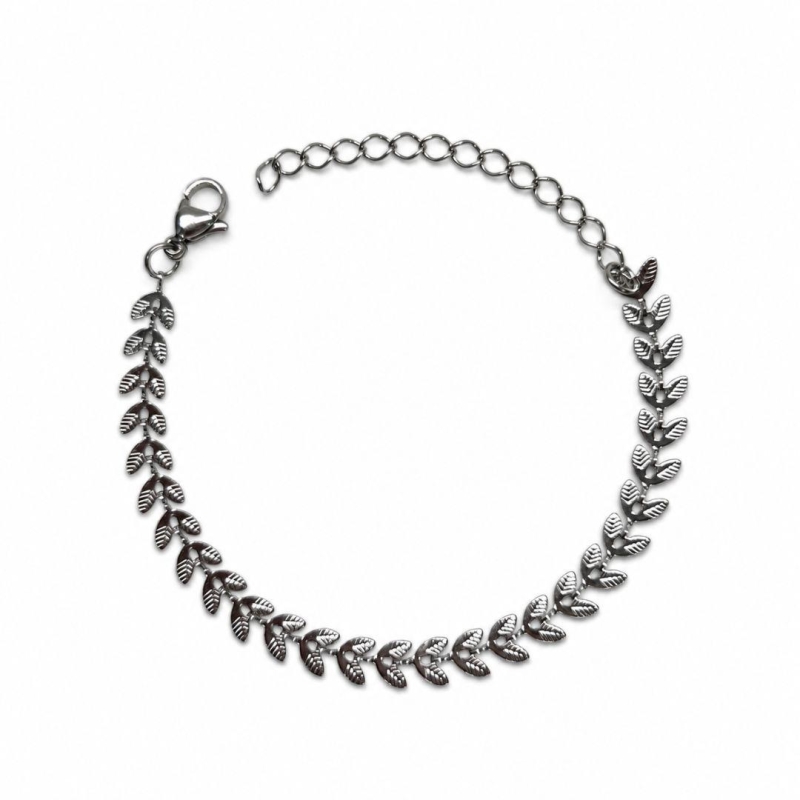 PULSEIRA AÇO FOLHAS