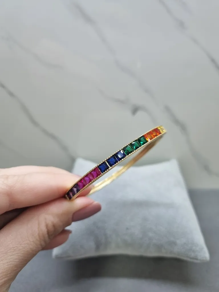 BRACELETE OURO ZIRC COLOR