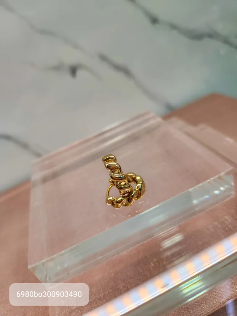 BRINCO ARGOLA OURO G CORRENTE